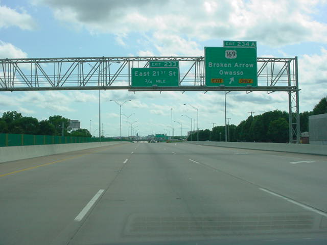 Interstate 44 West at Exit 234A - U.S. 169
